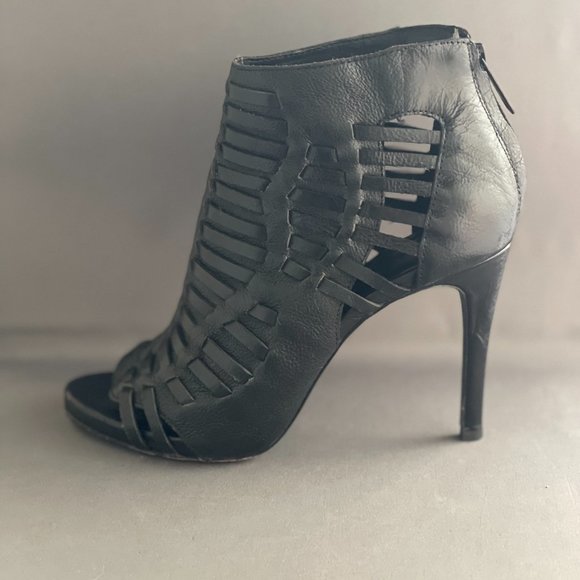 Joie Kenna Open Toe Heel In Black - Picture 4 of 7